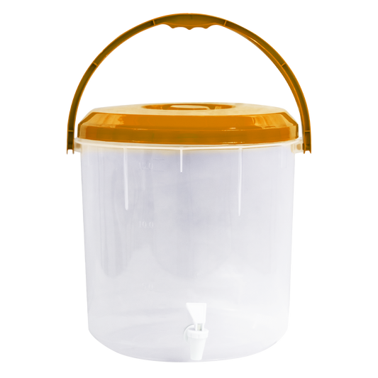 Super Tarro 18 Litros Natural Con Asa y Dispensador