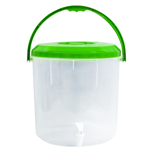 Super Tarro 18 Litros Natural Con Asa y Dispensador