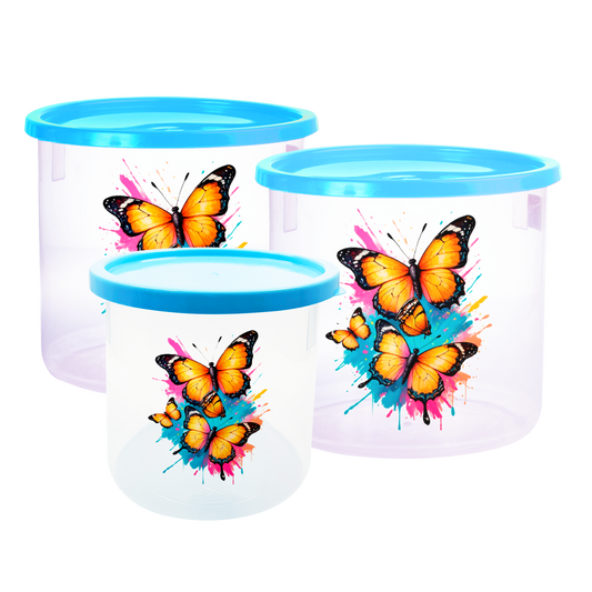 Juego de Tarro X3 Mariposa Color
